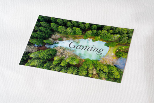 Postkarte Schlossteich Gaming